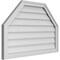 Ekena Millwork Octagonal Top Surface Mount PVC Gable Vent w/ 2"W x 1-1/2"P Brickmould Frame, 36"W x 24"H GVPOT36X2402SN - alternate 4